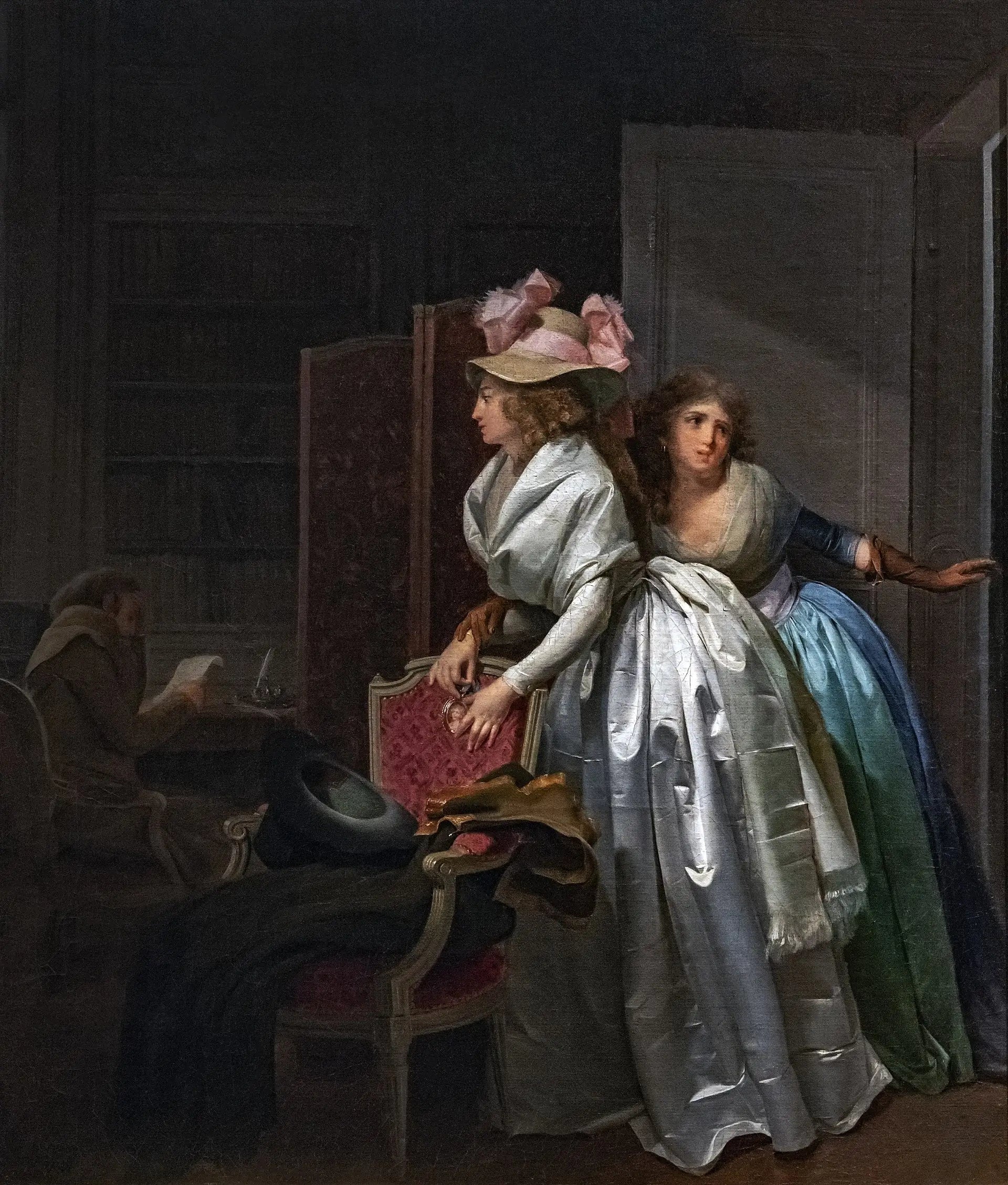 Le Cadeau délicat - Louis-Léopold Boilly image 1 tableau peint à l’huile sur toile
