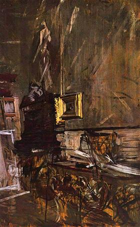 Le cadre doré - Giovanni Boldini image 1 reproduction d’œuvre d’art à l’huile