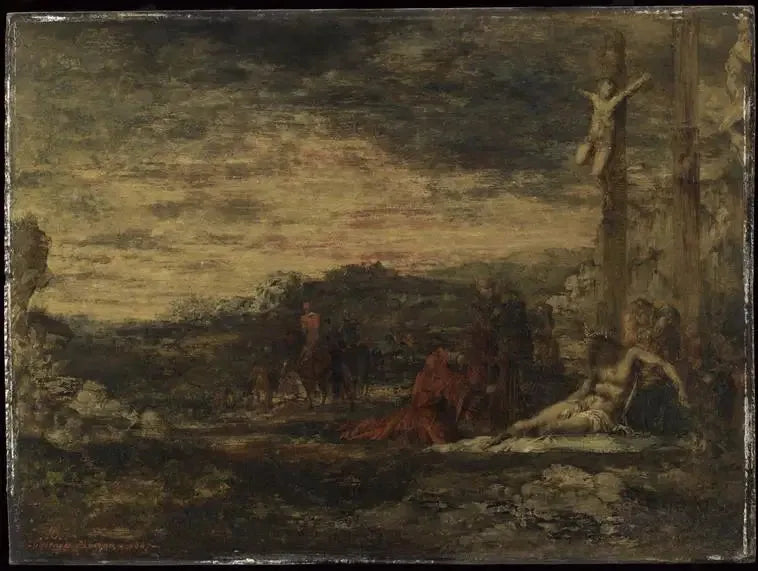 Le Calvaire - Gustave Moreau image 1 copie peinte à la main à l’huile
