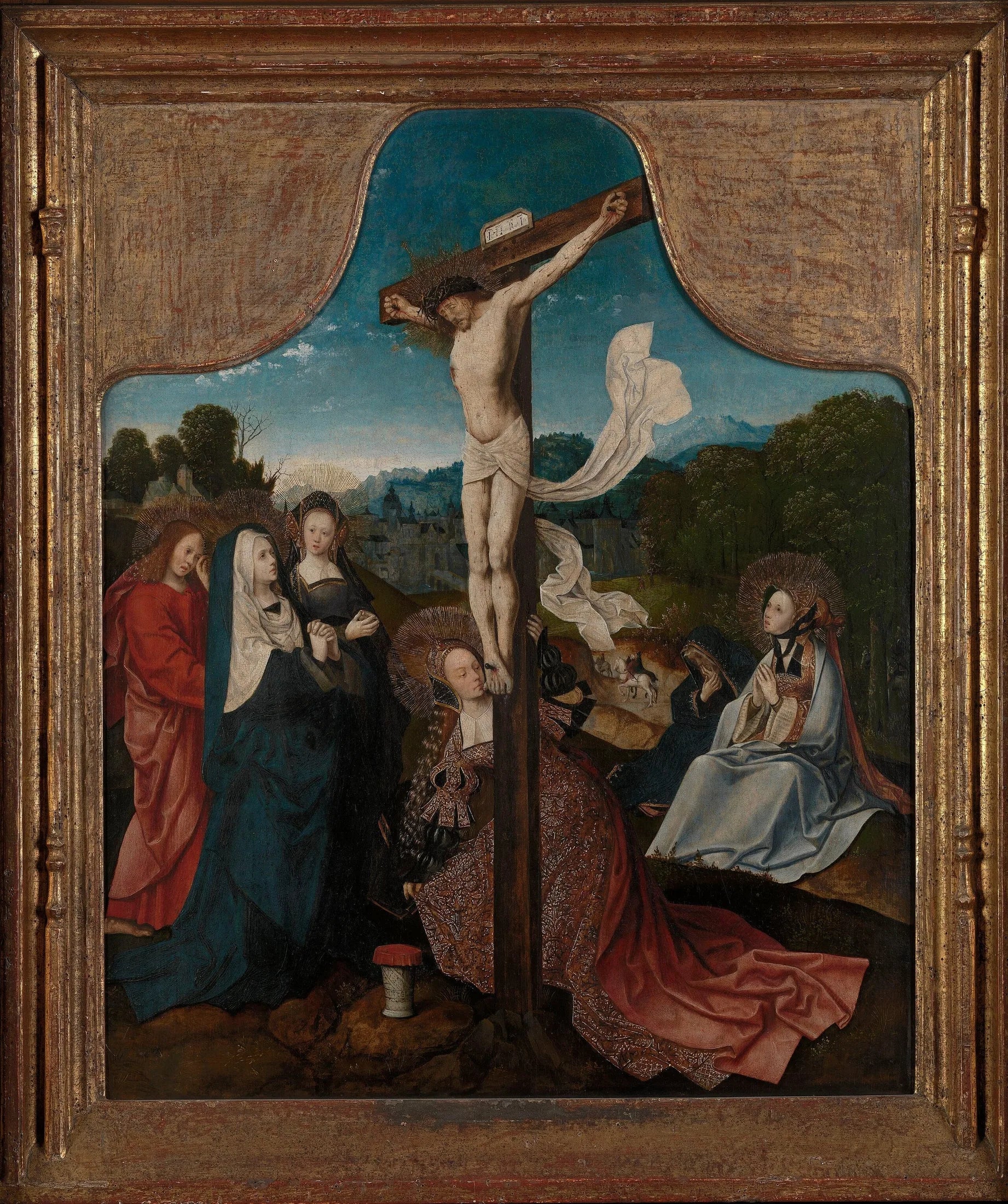 Le Calvaire - Jacob Cornelisz van Oostsanen image 1 tableau peint à l’huile sur toile