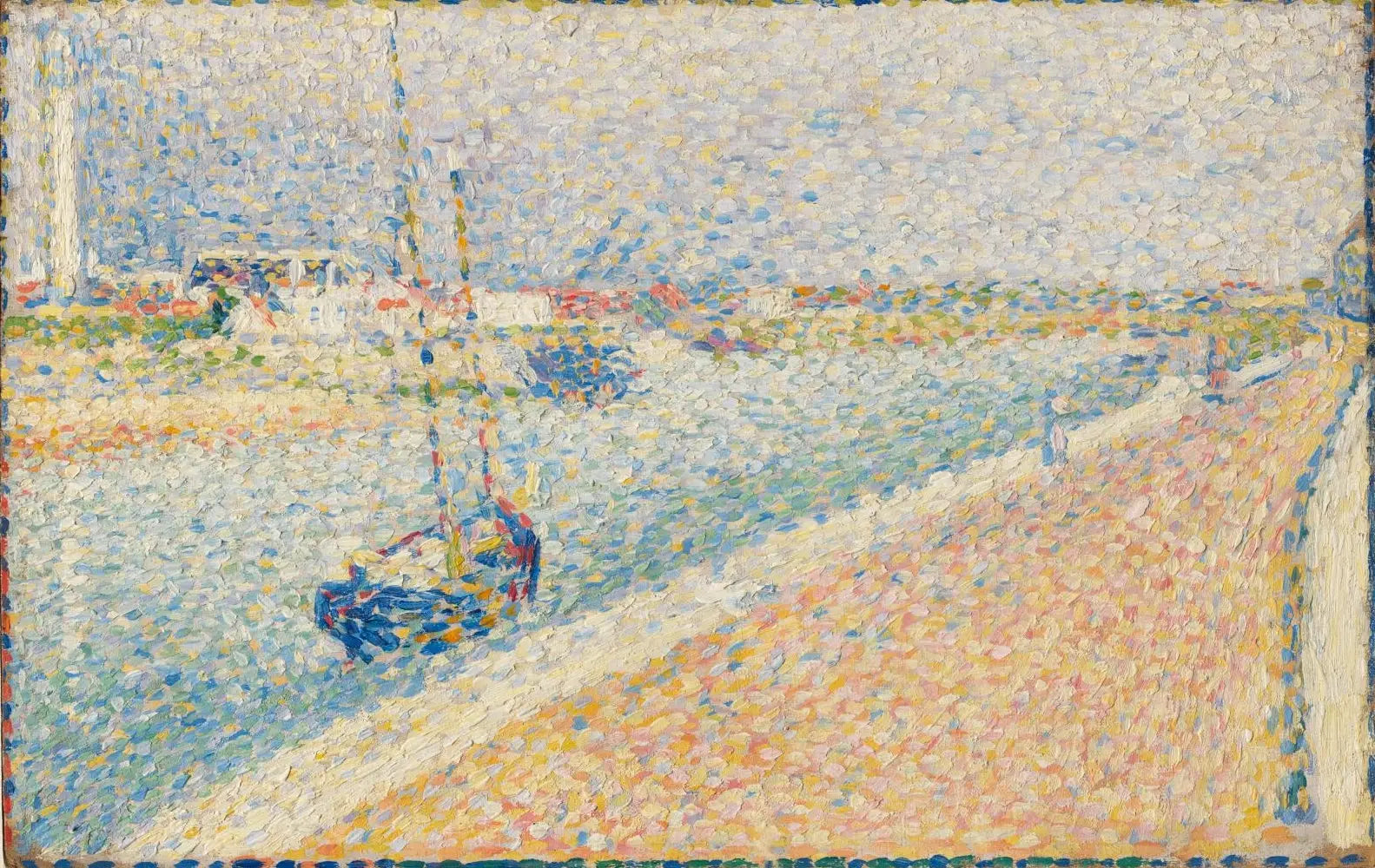 Le Canal à Gravelines, Petit-Fort-Philippe - Georges Seurat image 1 reproduction artisanale de tableau