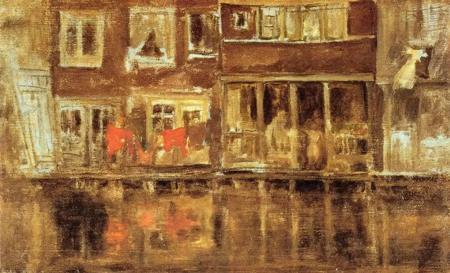 Le canal d'Amsterdam - James Abbott McNeill Whistler