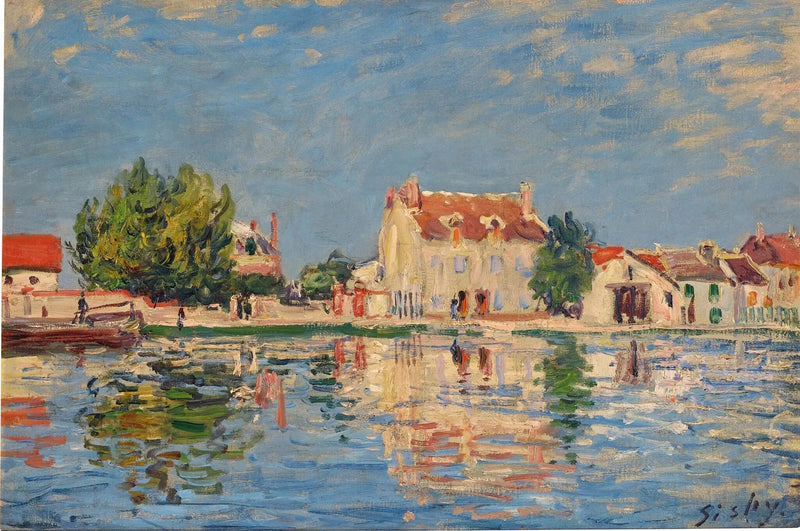 Le canal du Loing à Saint-Mammès - Alfred Sisley