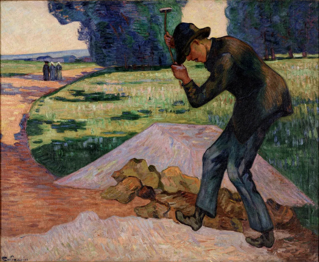Le cantonnier (Le Cantonnier) - Armand Guillaumin image 1 reproduction artisanale de tableau