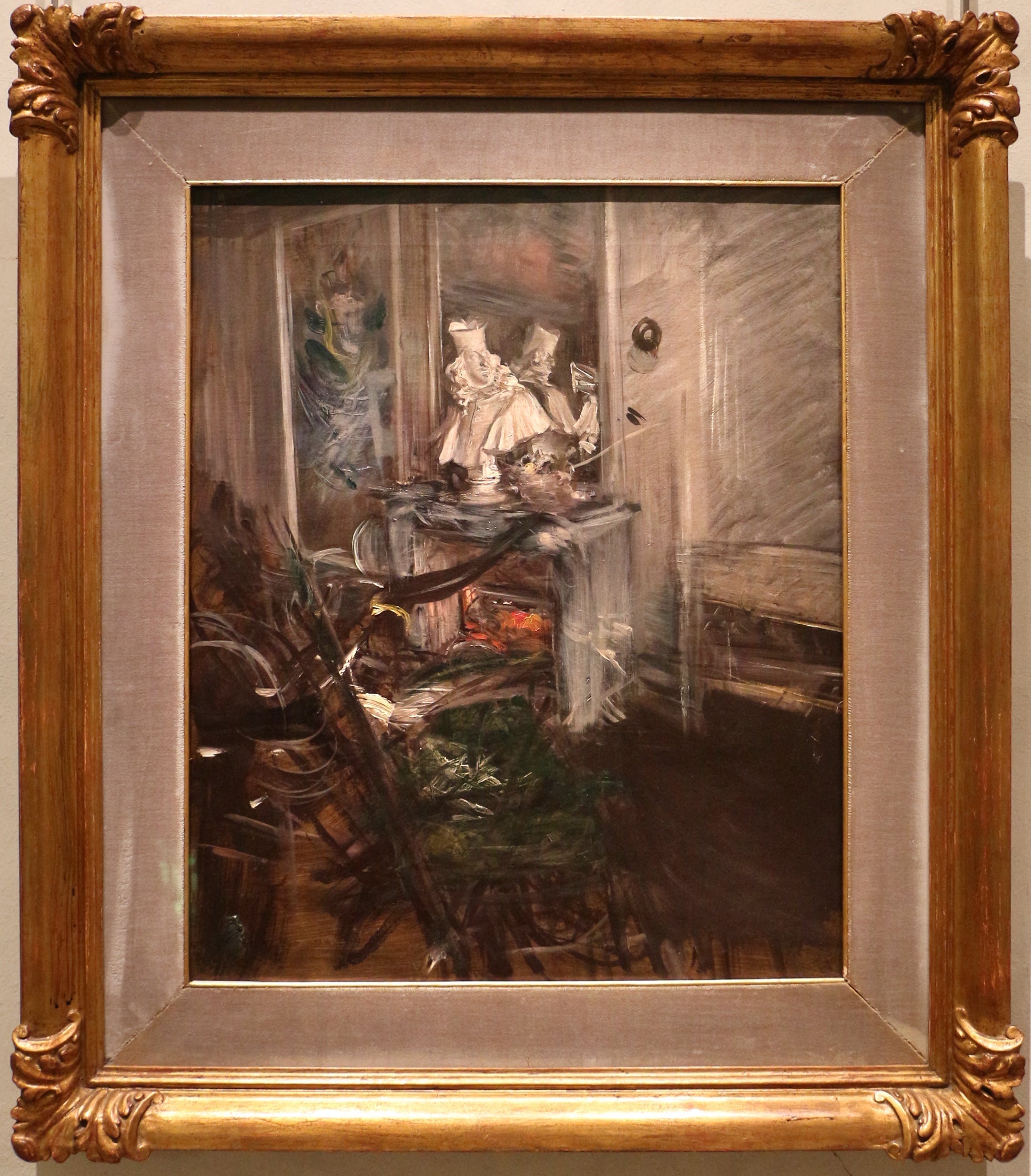 Le « Cardinal » du Bernin dans la chambre du peintre - Giovanni Boldini image 1 reproduction de peinture à l’huile