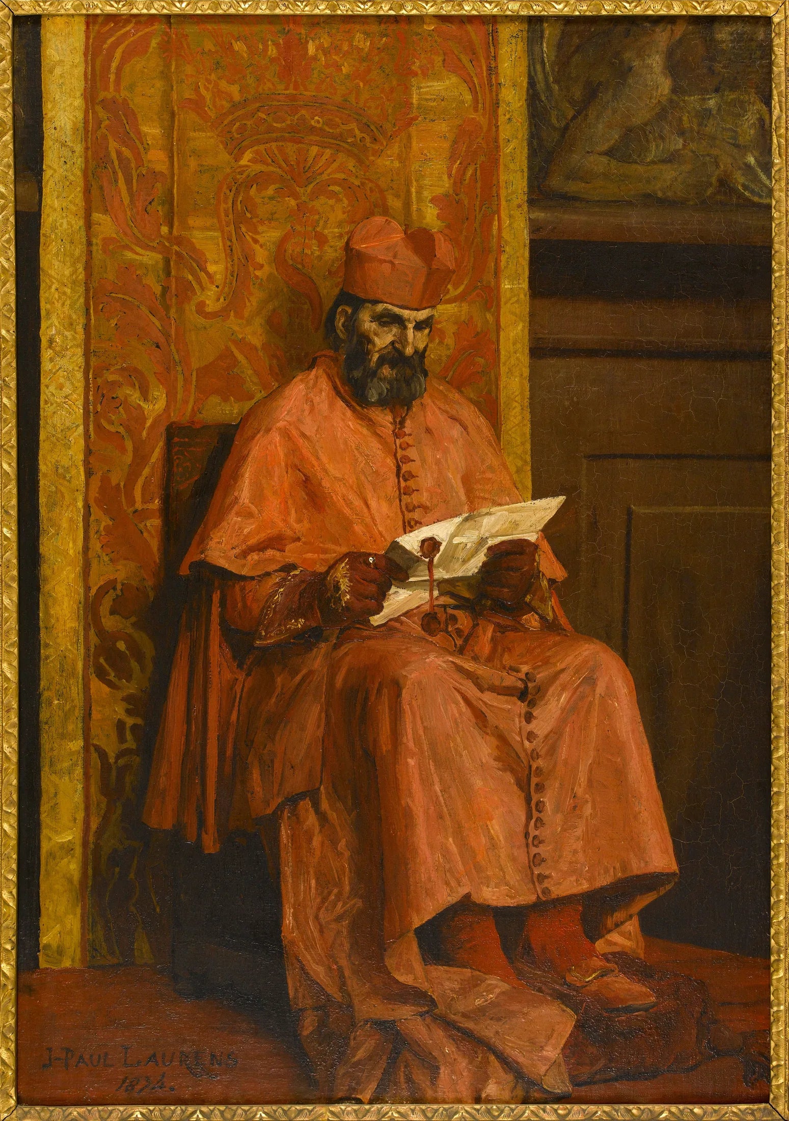 Le Cardinal - Jean-Paul Laurens image 1 reproduction artisanale de tableau