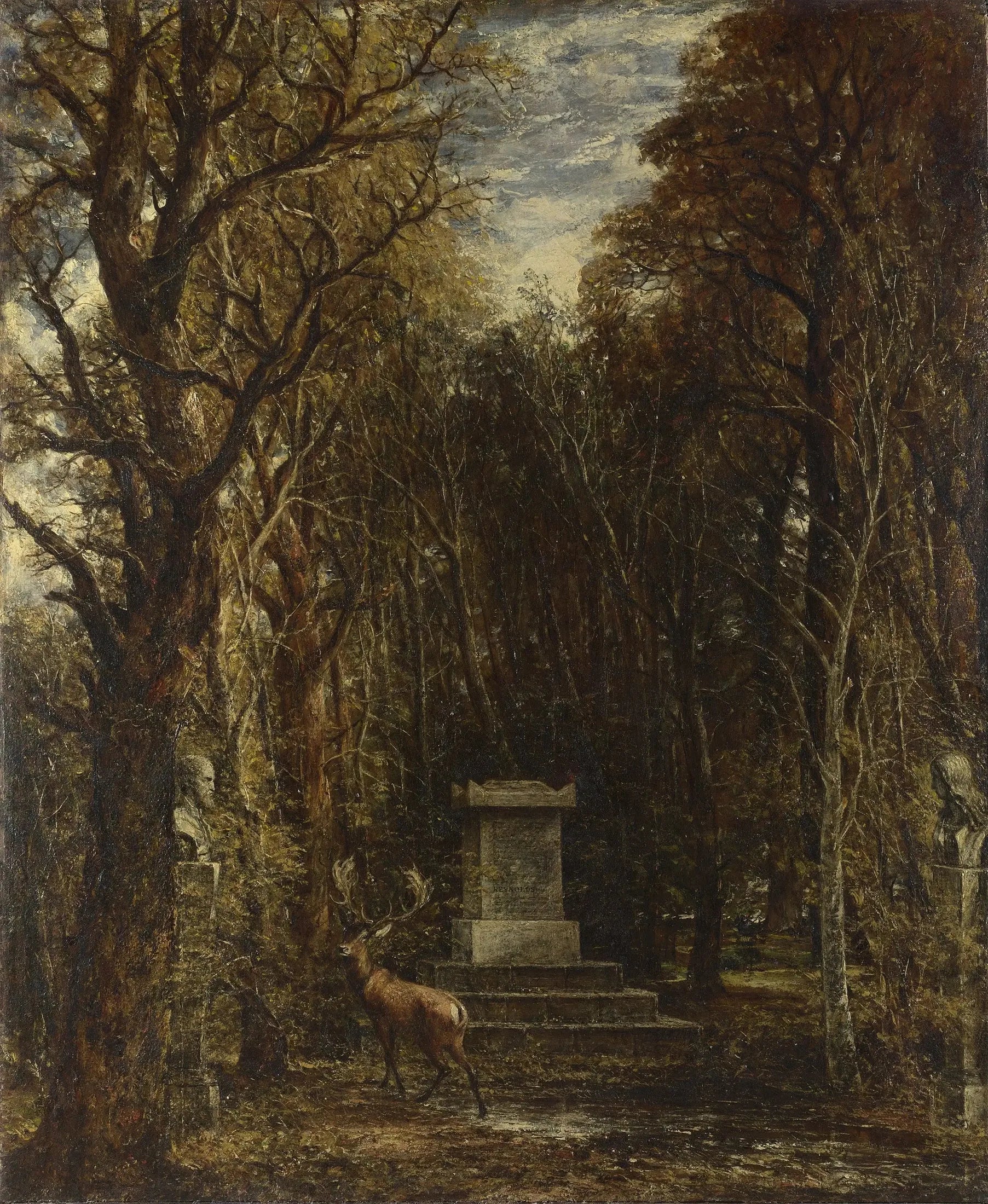 Le Cénotaphe à la mémoire de Sir Joshua Reynolds - John Constable image 1 copie de tableau peinte à la main