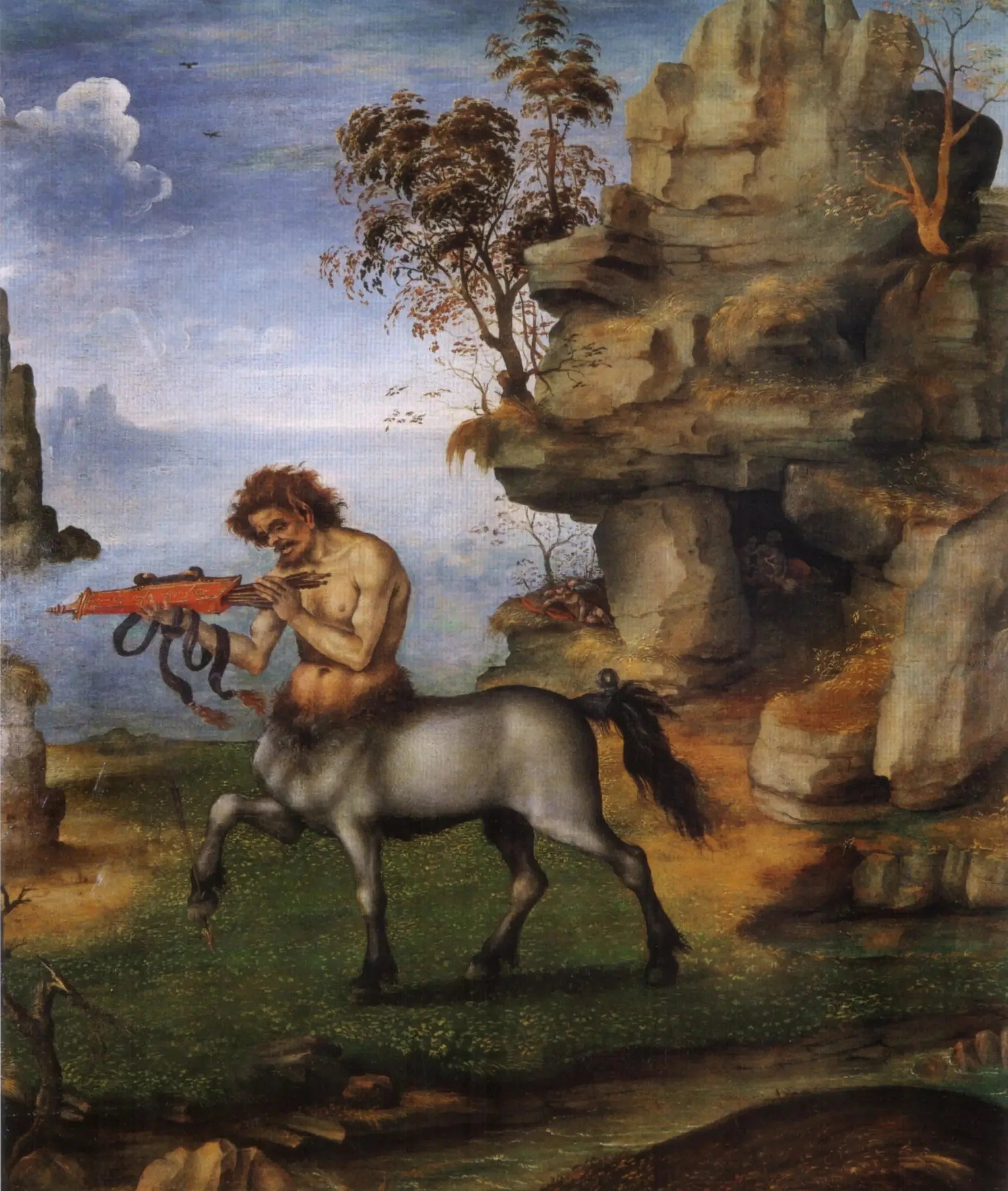 Le Centaure blessé (verso : la Naissance de Vénus ?) - Filippino Lippi image 1 reproduction de peinture à l’huile