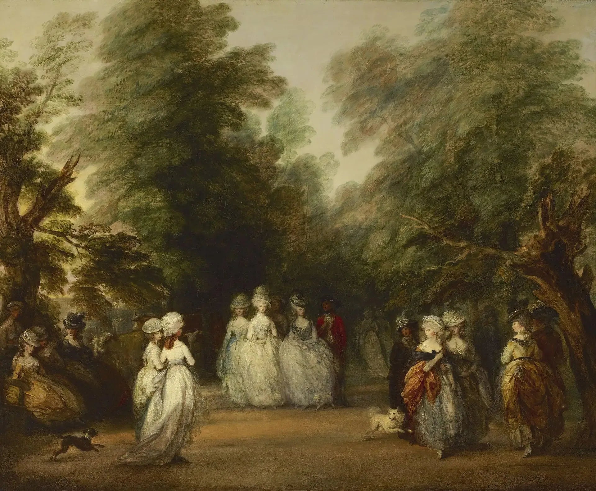 Le centre commercial de St. James's Park - Thomas Gainsborough image 1 reproduction de peinture à l’huile