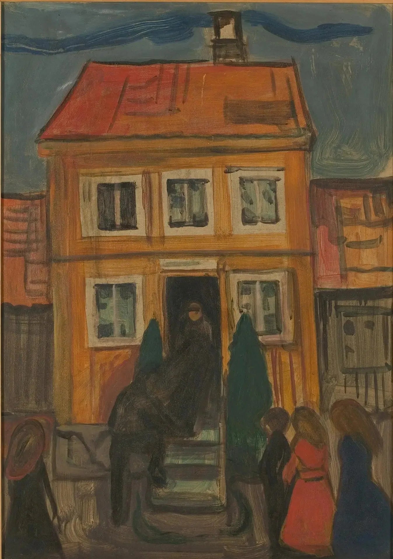 Le cercueil est emmené - Edvard Munch image 1 tableau peint à l’huile sur toile
