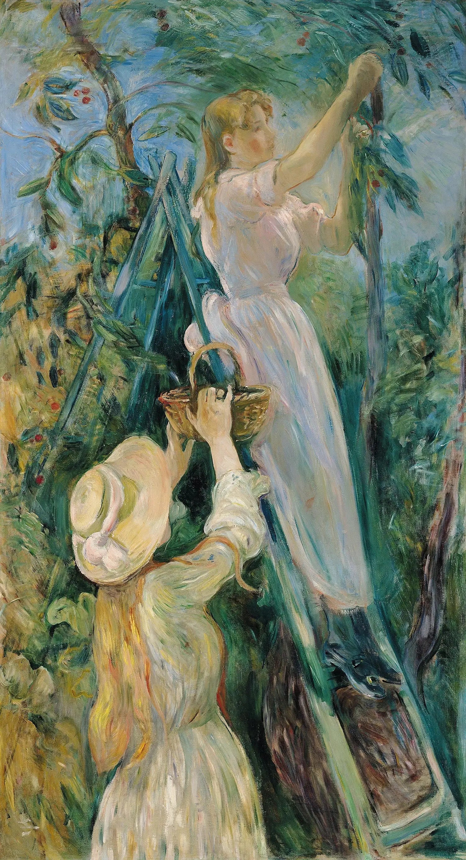 Le Cerisier - Berthe Morisot image 1 copie de tableau peinte à la main