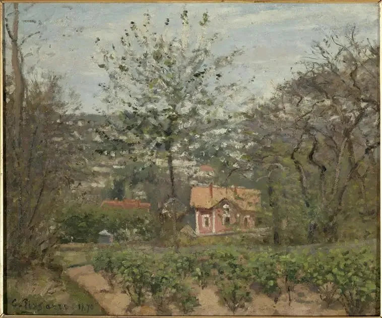 Le Chalet, la Maison Rose - Camille Pissarro