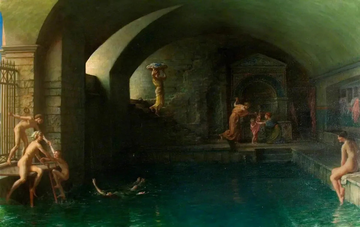 Le champion nageur - Edward Poynter image 1 copie de tableau peinte à la main
