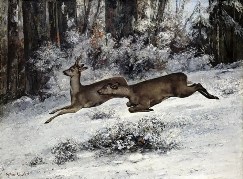 Le Change, épisode de chasse en Franche-Comté - Gustave Courbet