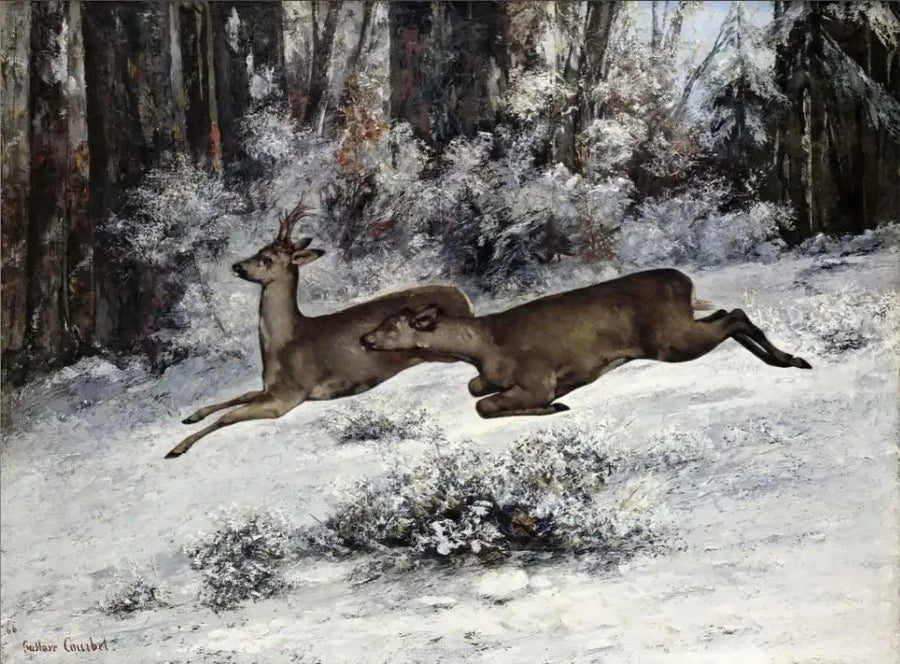 Le Change, épisode de chasse en Franche-Comté - Gustave Courbet