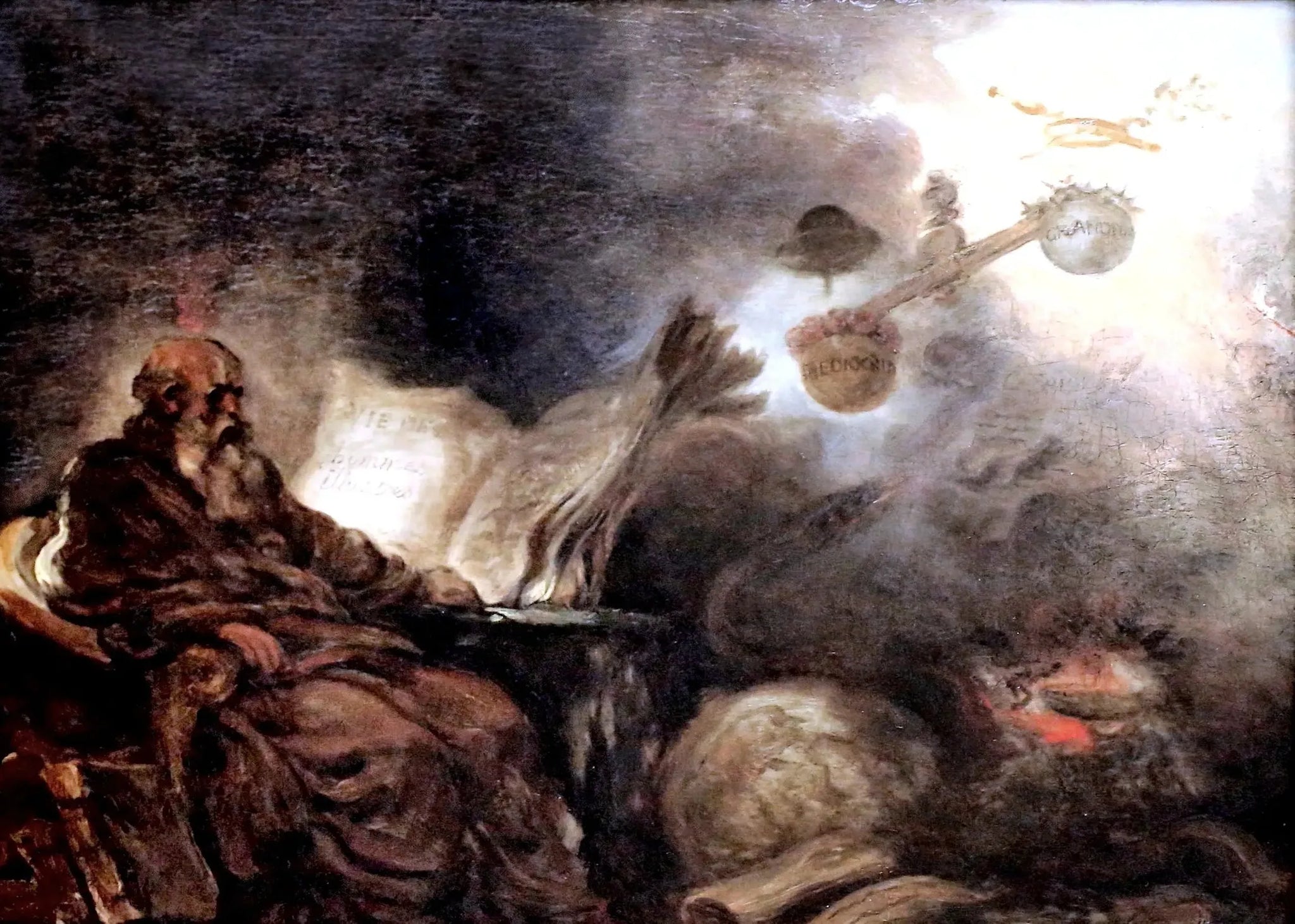 Le chant de Plutarque - Jean-Honoré Fragonard image 1 reproduction artisanale de tableau