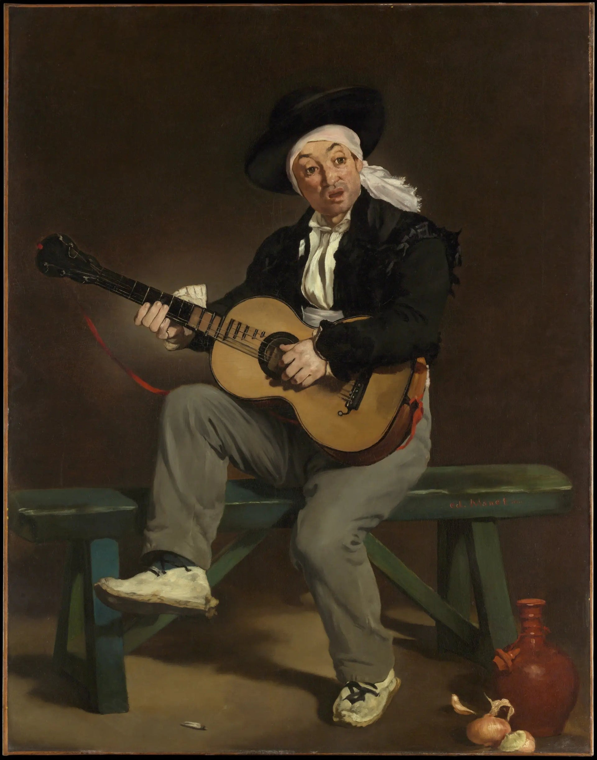 Le Chanteur espagnol - Édouard Manet image 1 copie peinte à la main à l’huile