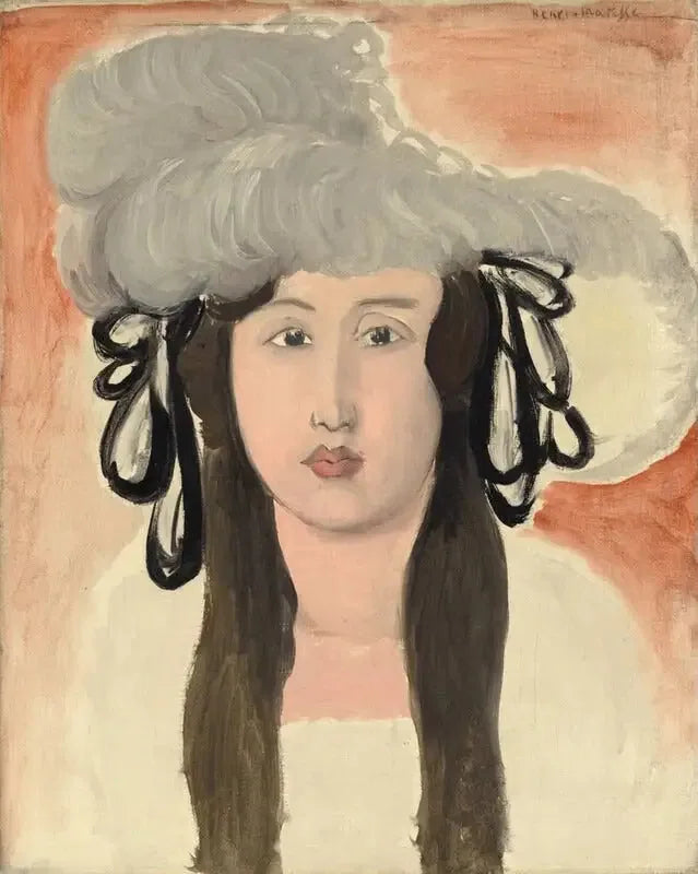 Le chapeau à plumes - Henri Matisse image 1 tableau peint à l’huile sur toile