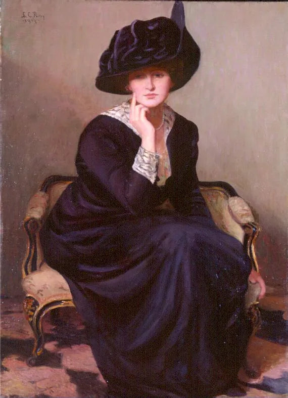 Le chapeau noir - Lilla Cabot Perry image 1 reproduction réalisée par Alpha Reproduction