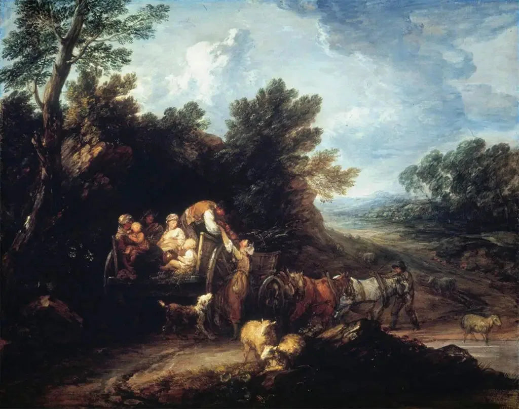 Le chariot de récolte, 1784 - Thomas Gainsborough image 1 reproduction de peinture à l’huile