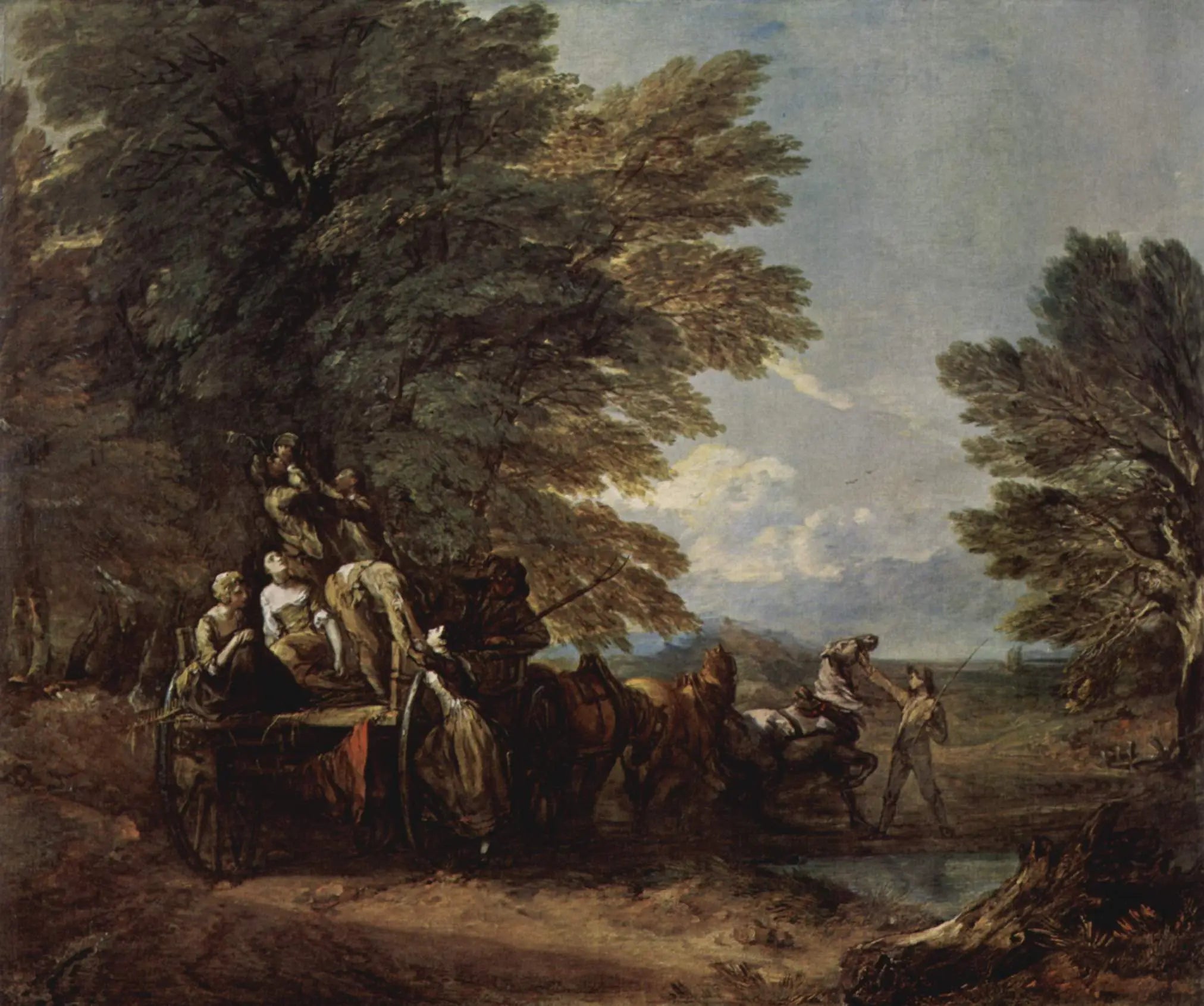 Le chariot de récolte - Thomas Gainsborough image 1 copie de tableau peinte à la main