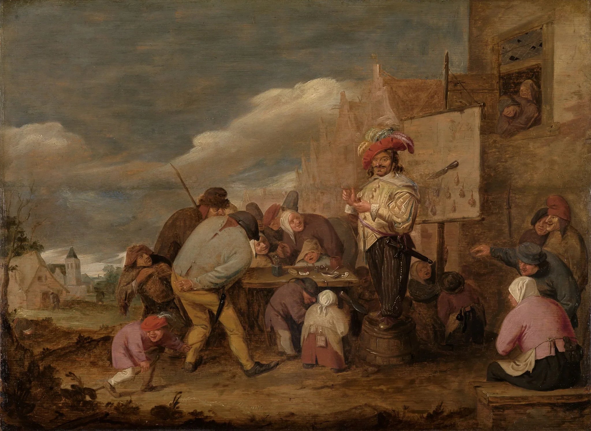 Le charlatan - Adriaen Brouwer image 1 reproduction de peinture à l’huile