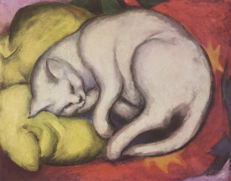 Le chat blanc - Franz Marc