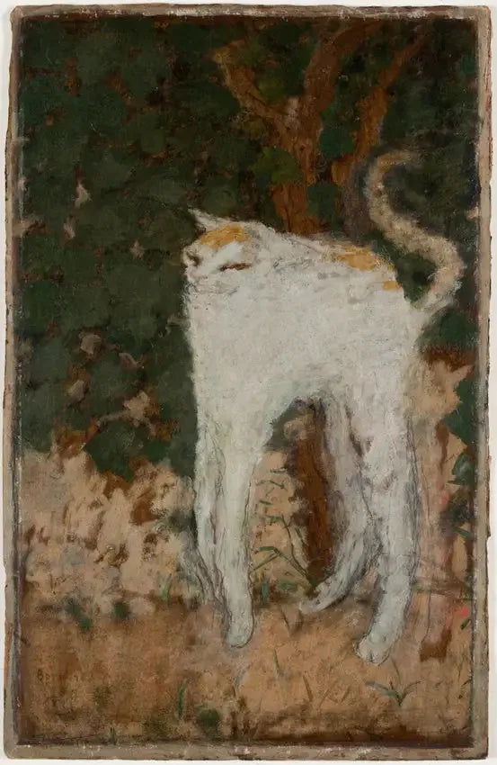 Le Chat blanc - Pierre Bonnard image 1 reproduction de peinture à l’huile