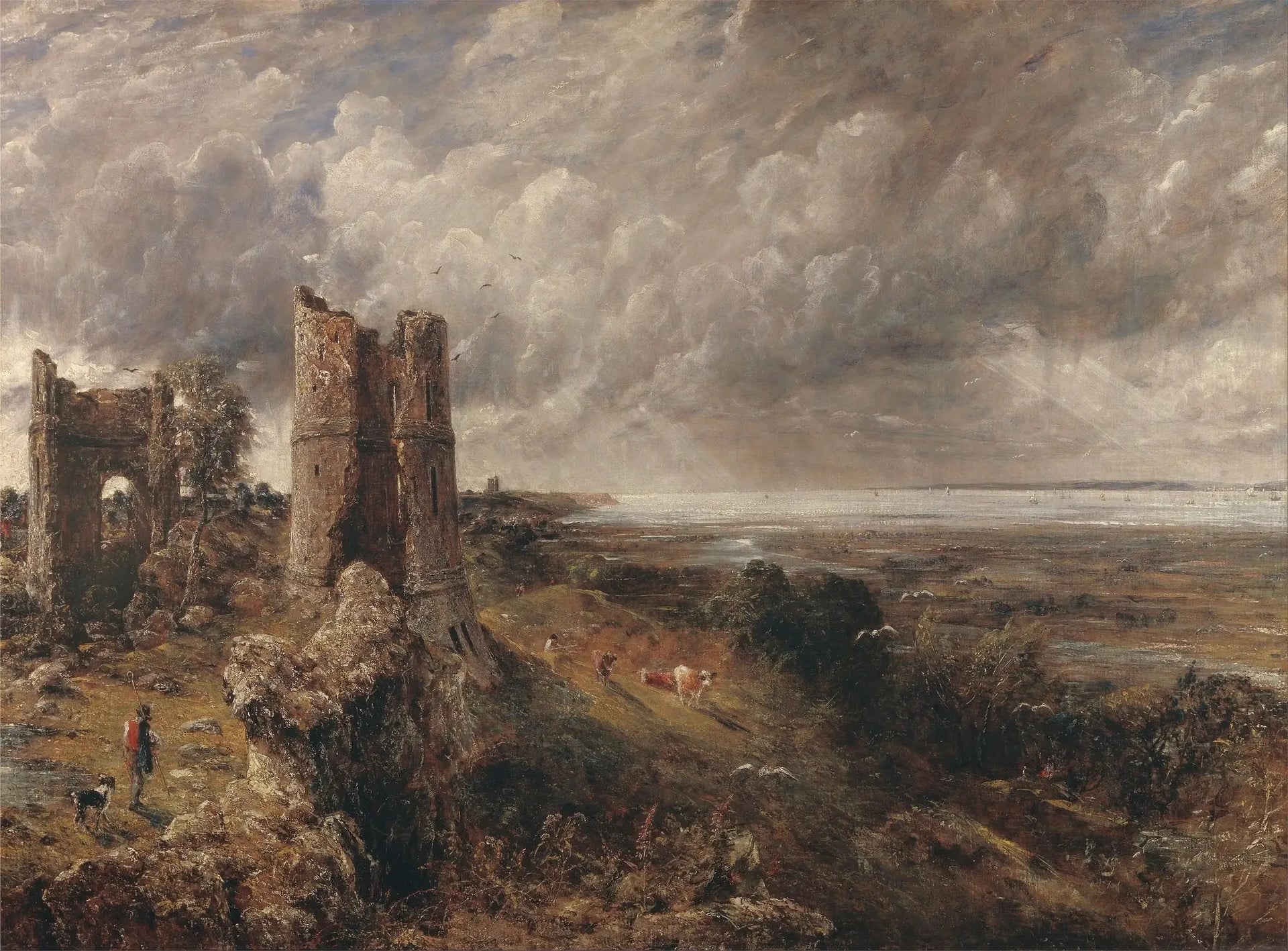 Le Château d'Hadleigh - John Constable image 1 reproduction artisanale de tableau