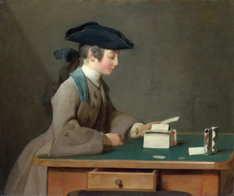 Le Château de cartes - Jean Siméon Chardin