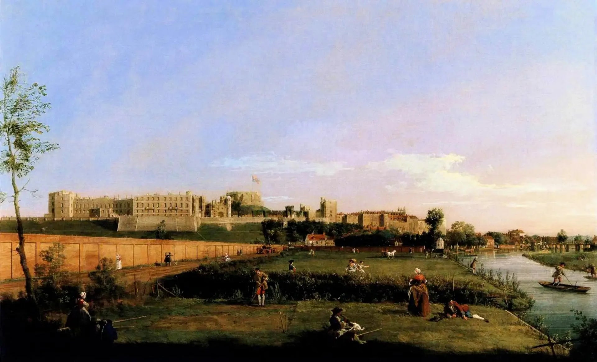 Le Château de Windsor - Canaletto image 1 reproduction de peinture à l’huile