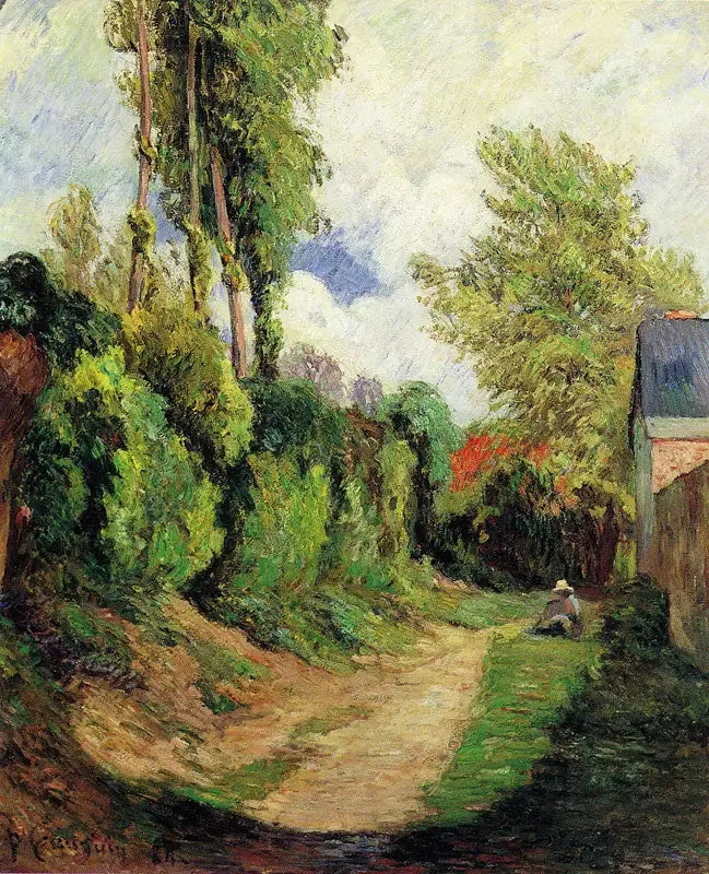 Le Chemin creux - Paul Gauguin image 1 reproduction artisanale de tableau