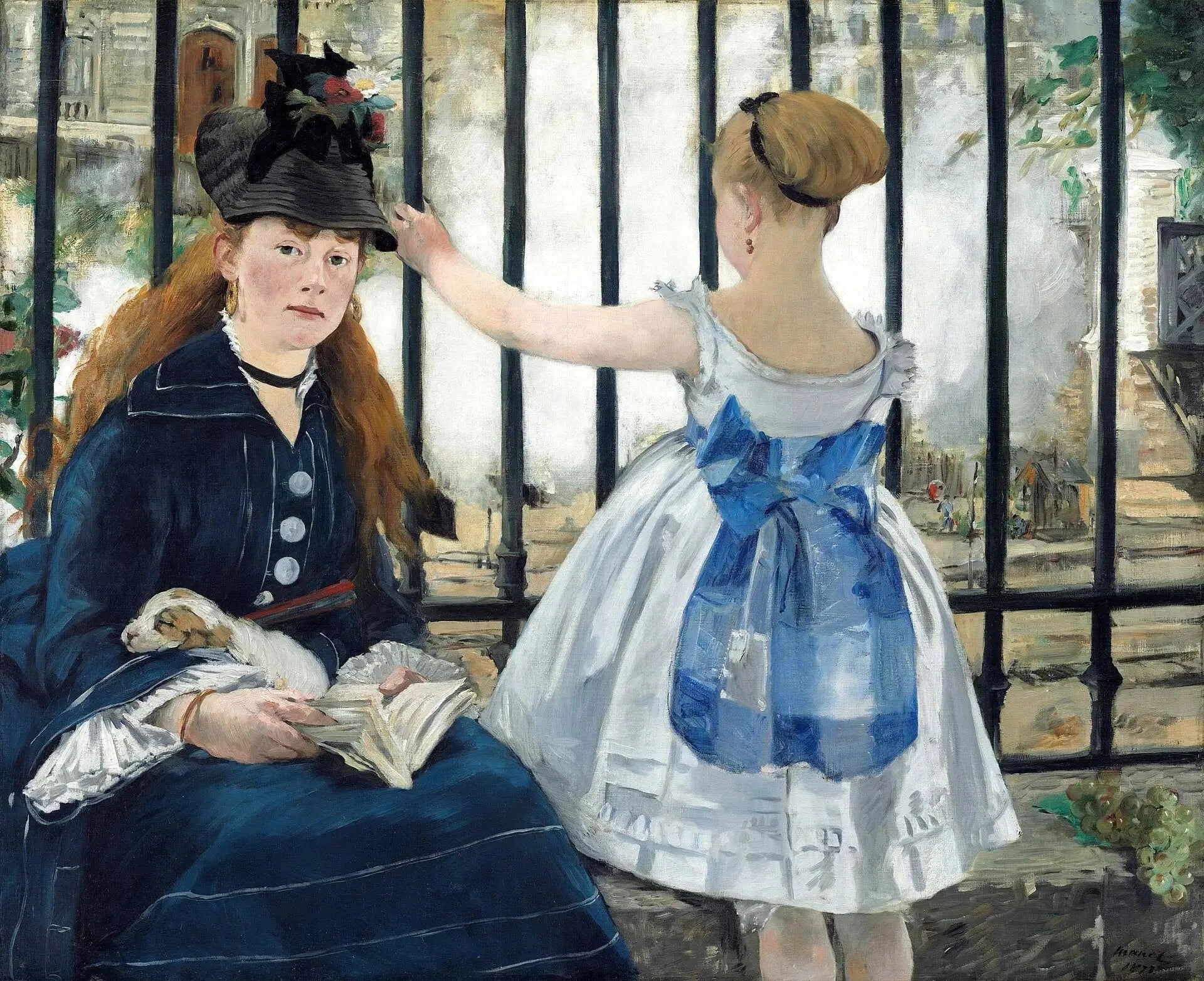 Le Chemin de fer - Édouard Manet image 1 tableau peint à l’huile sur toile