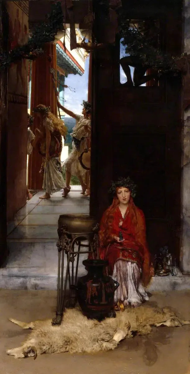 Le chemin du Temple - Lawrence Alma-Tadema image 1 tableau peint à l’huile sur toile