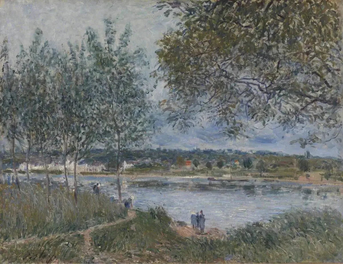 Le Chemin du vieux bac à By - Alfred Sisley image 1 tableau peint à l’huile sur toile