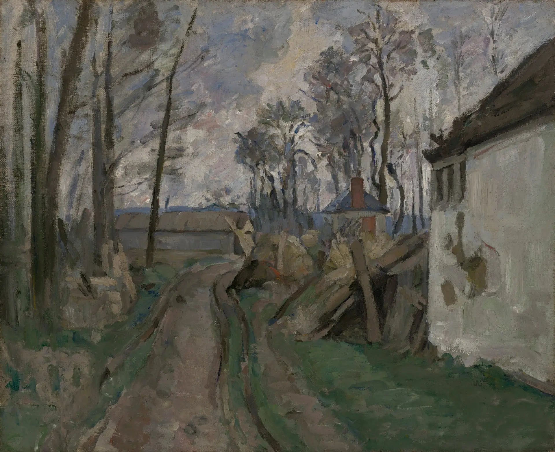 Le Chemin du village - Paul Cézanne image 1 reproduction d’œuvre d’art à l’huile