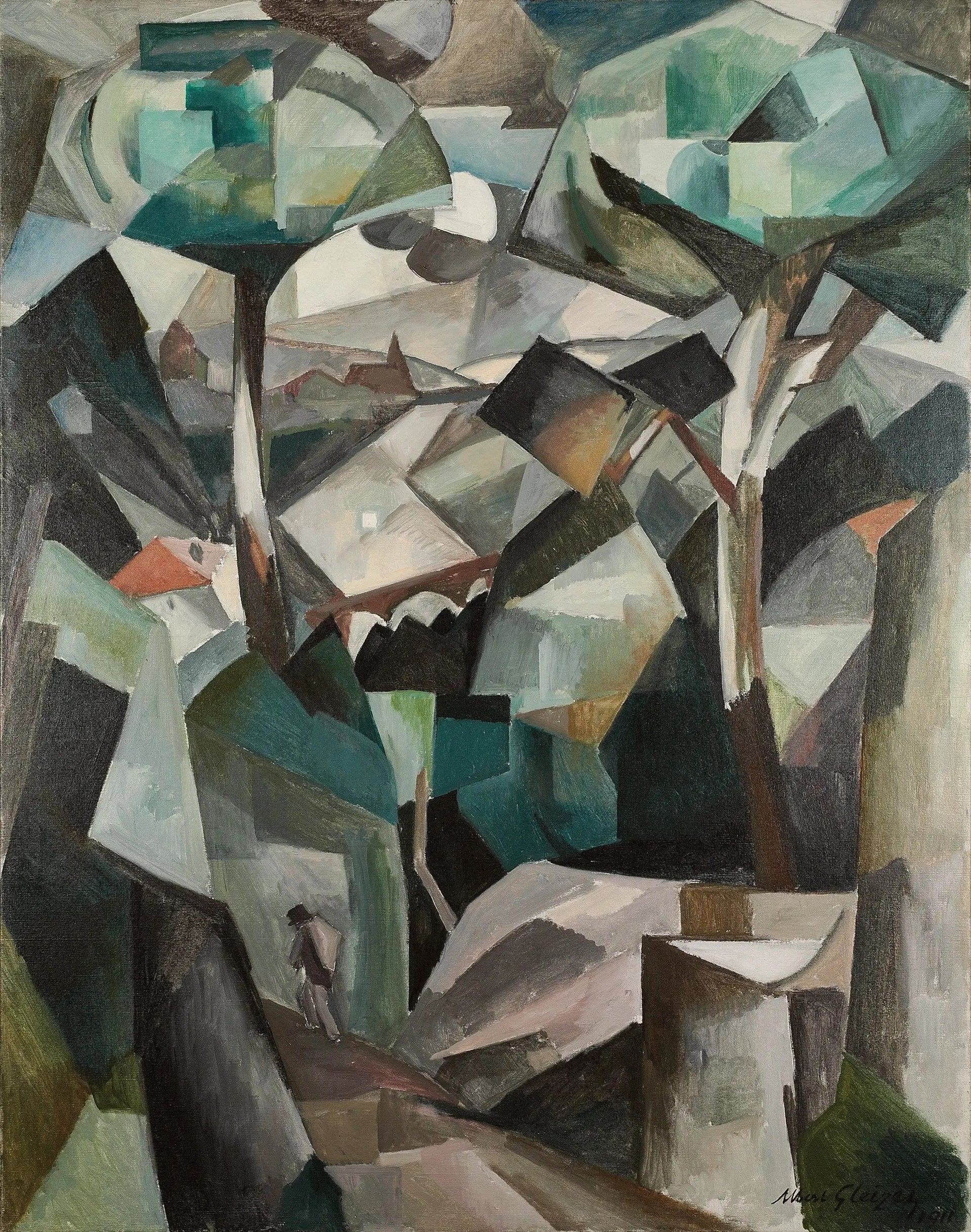 Le Chemin, Paysage à Meudon - Albert Gleizes image 1 reproduction artisanale de tableau