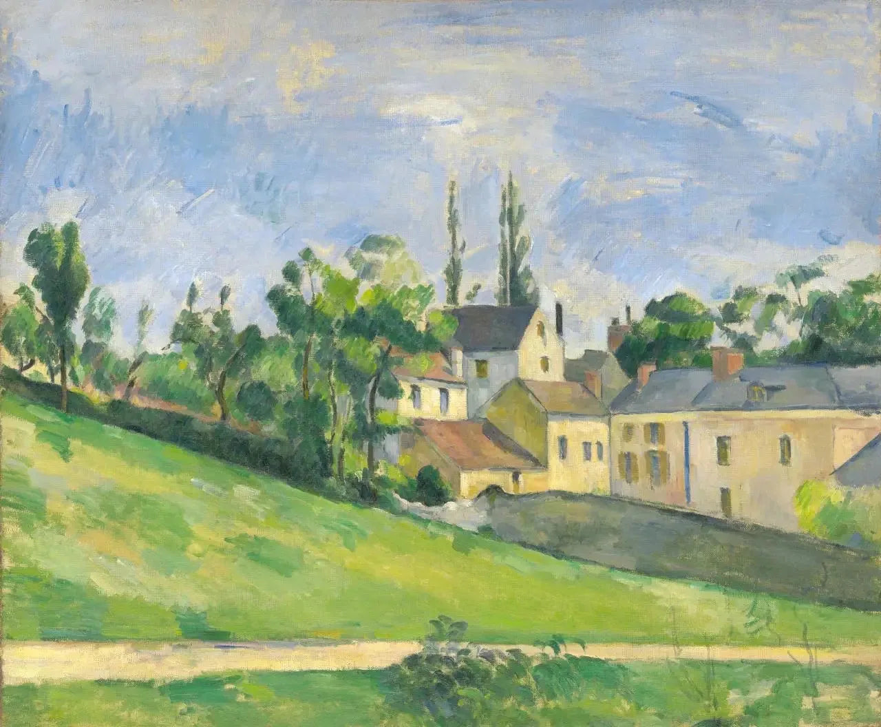 Le Chemin qui monte - Paul Cézanne image 1 reproduction réalisée par Alpha Reproduction