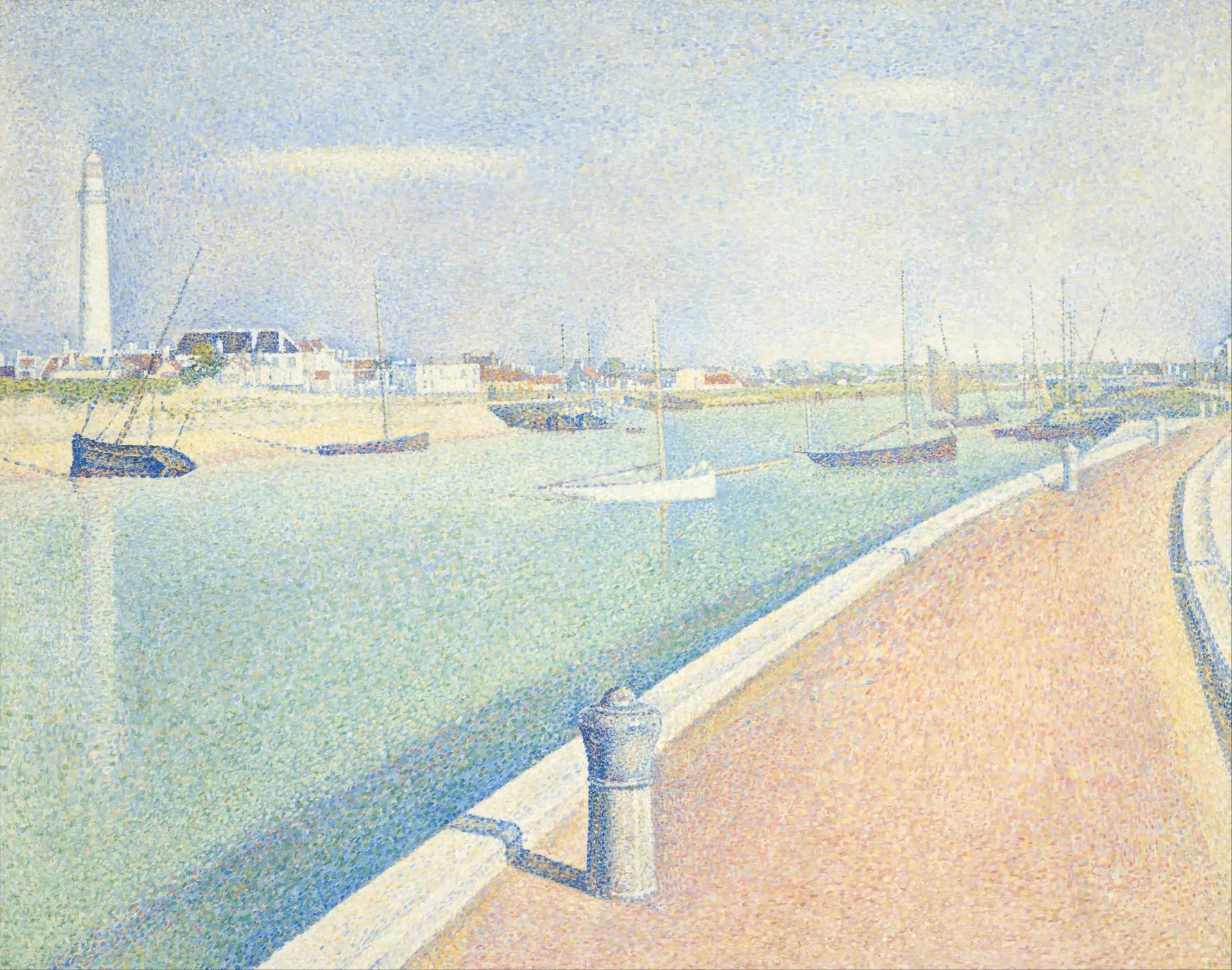Le Chenal de Gravelines, Petit Fort Philippe - Georges Seurat image 1 reproduction d’œuvre d’art à l’huile