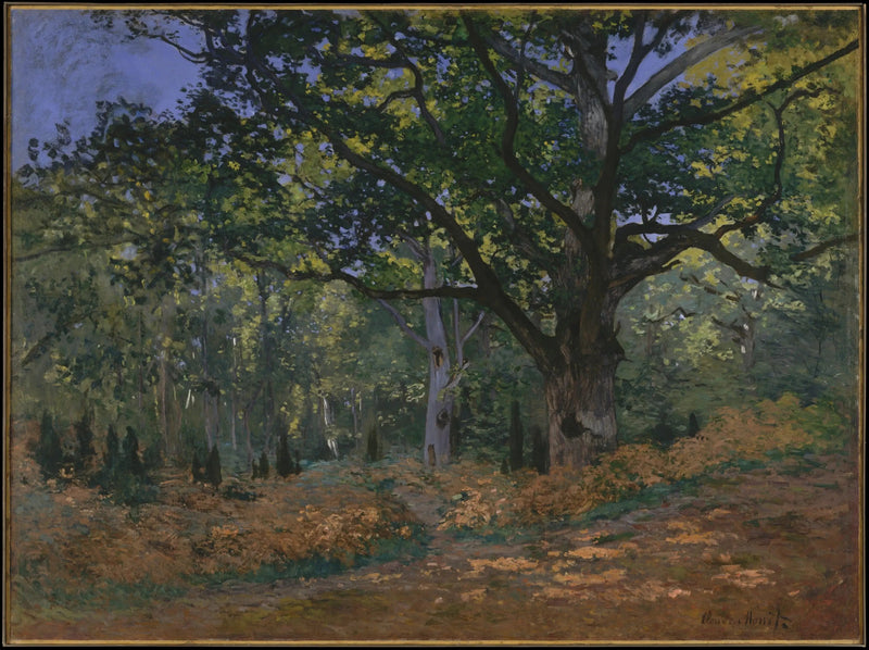 Le Chêne de Bodmer, la route de Chailly - Claude Monet