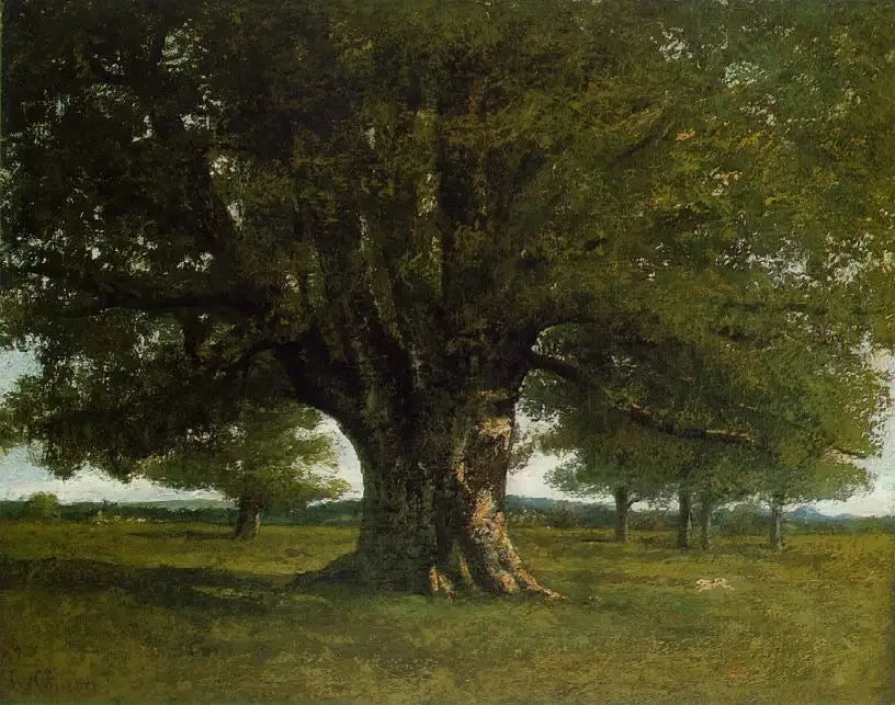 Le Chêne de Flagey - Gustave Courbet image 1 copie de tableau peinte à la main