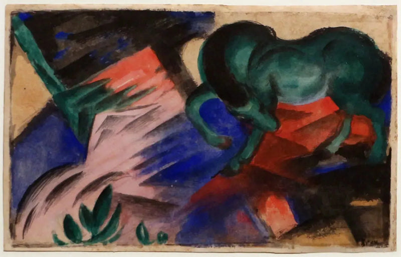 Le cheval vert - Franz Marc