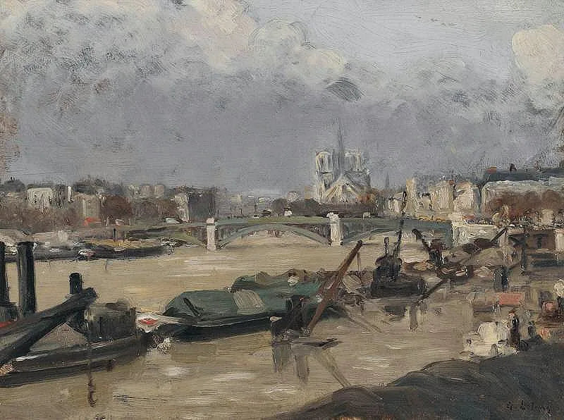 Le Chevet de Notre-Dame - Albert Lebourg image 1 reproduction réalisée par Alpha Reproduction