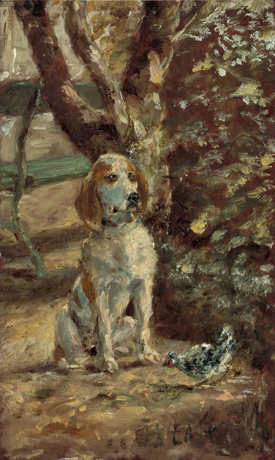 Le chien de l'artiste Flèche - Henri de Toulouse-Lautrec