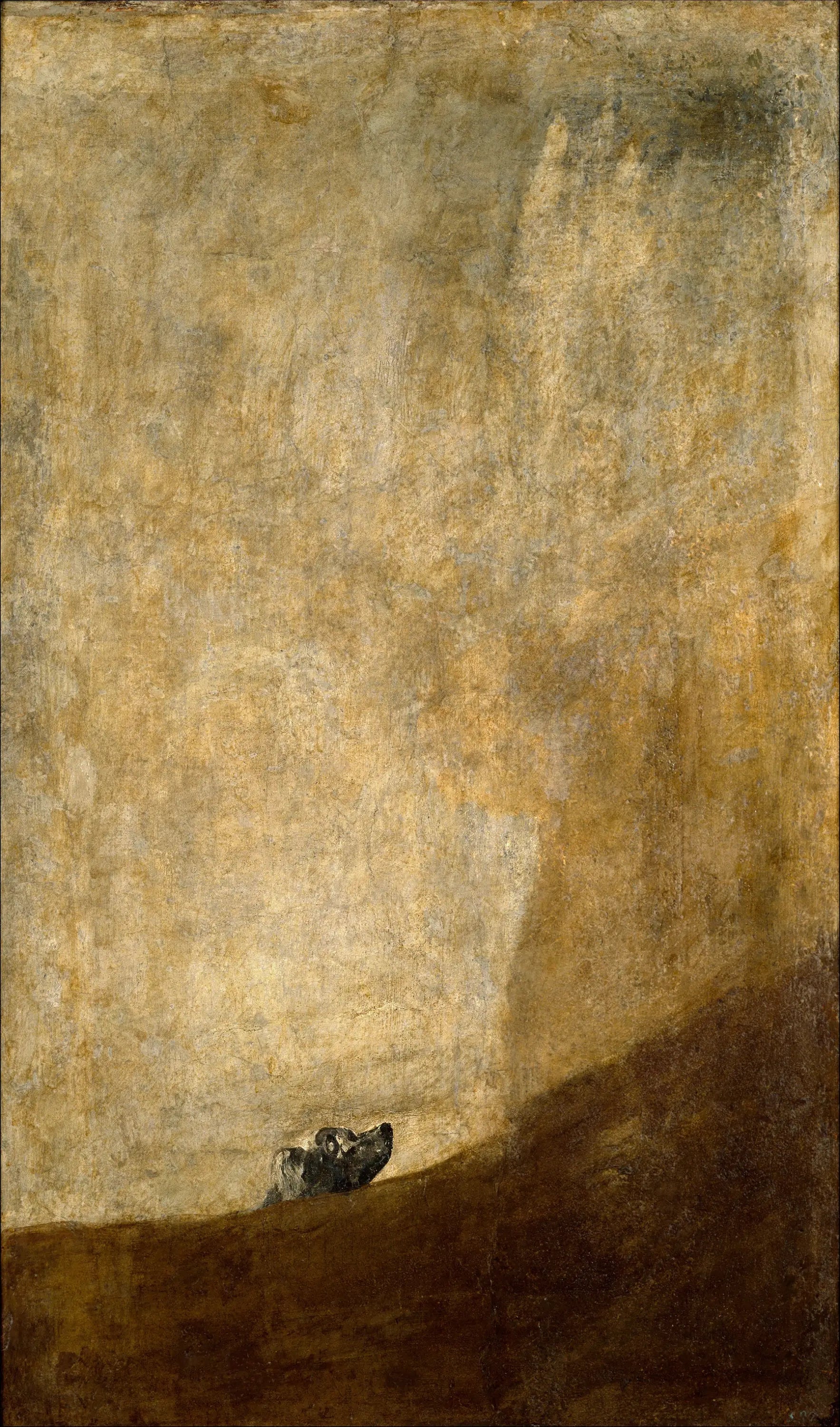 Le Chien - Francisco de Goya image 1 tableau peint à l’huile sur toile