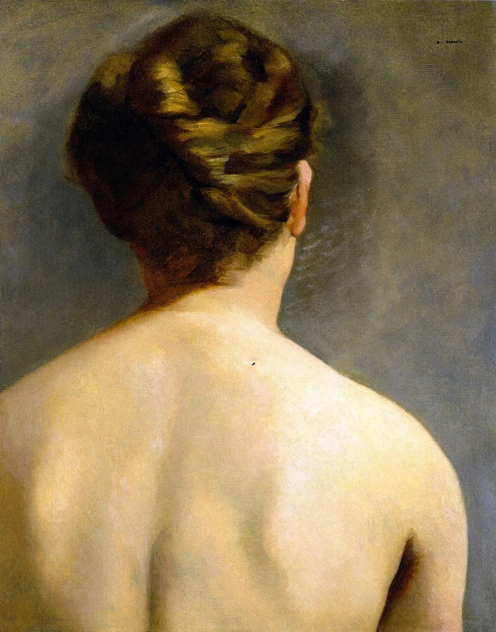Le chignon - Eva Gonzalès image 1 reproduction artisanale de tableau
