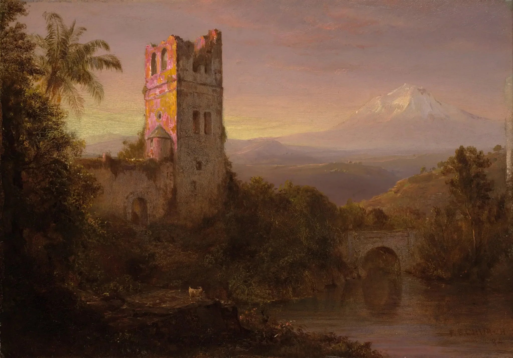 Le Chimborazo - Frederic Edwin Church image 1 reproduction artisanale de tableau