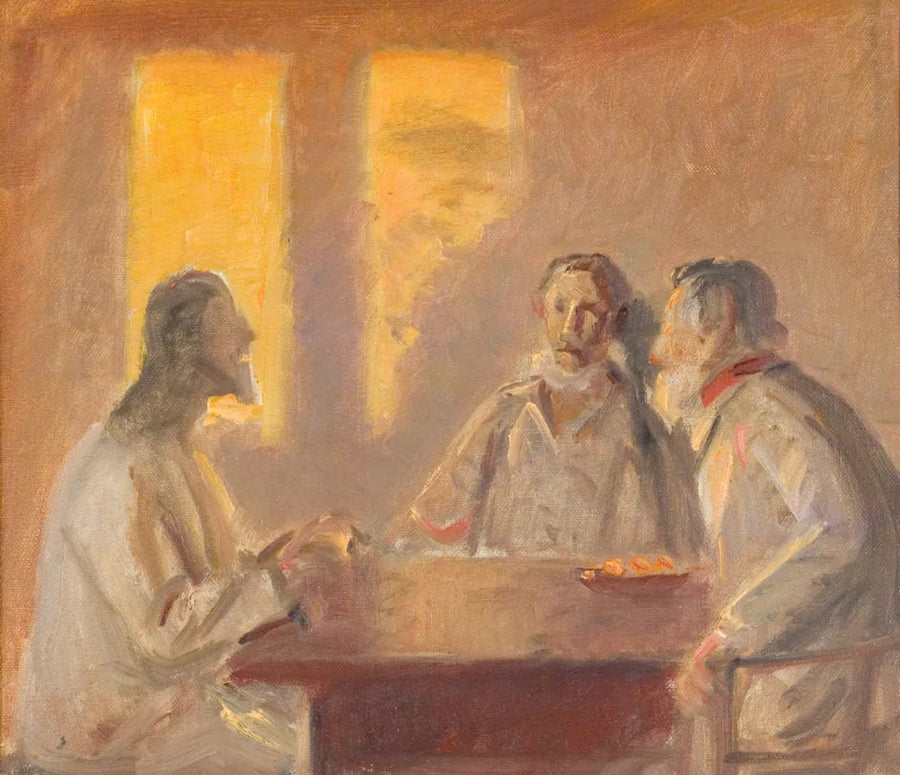 Le Christ à Emmaüs - Michael Peter Ancher