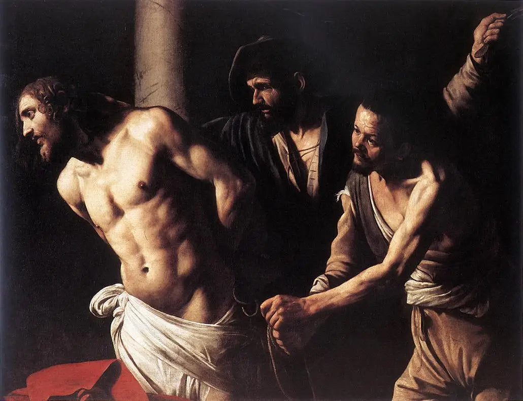 Le Christ à la colonne - Le Caravage image 1 reproduction artisanale de tableau