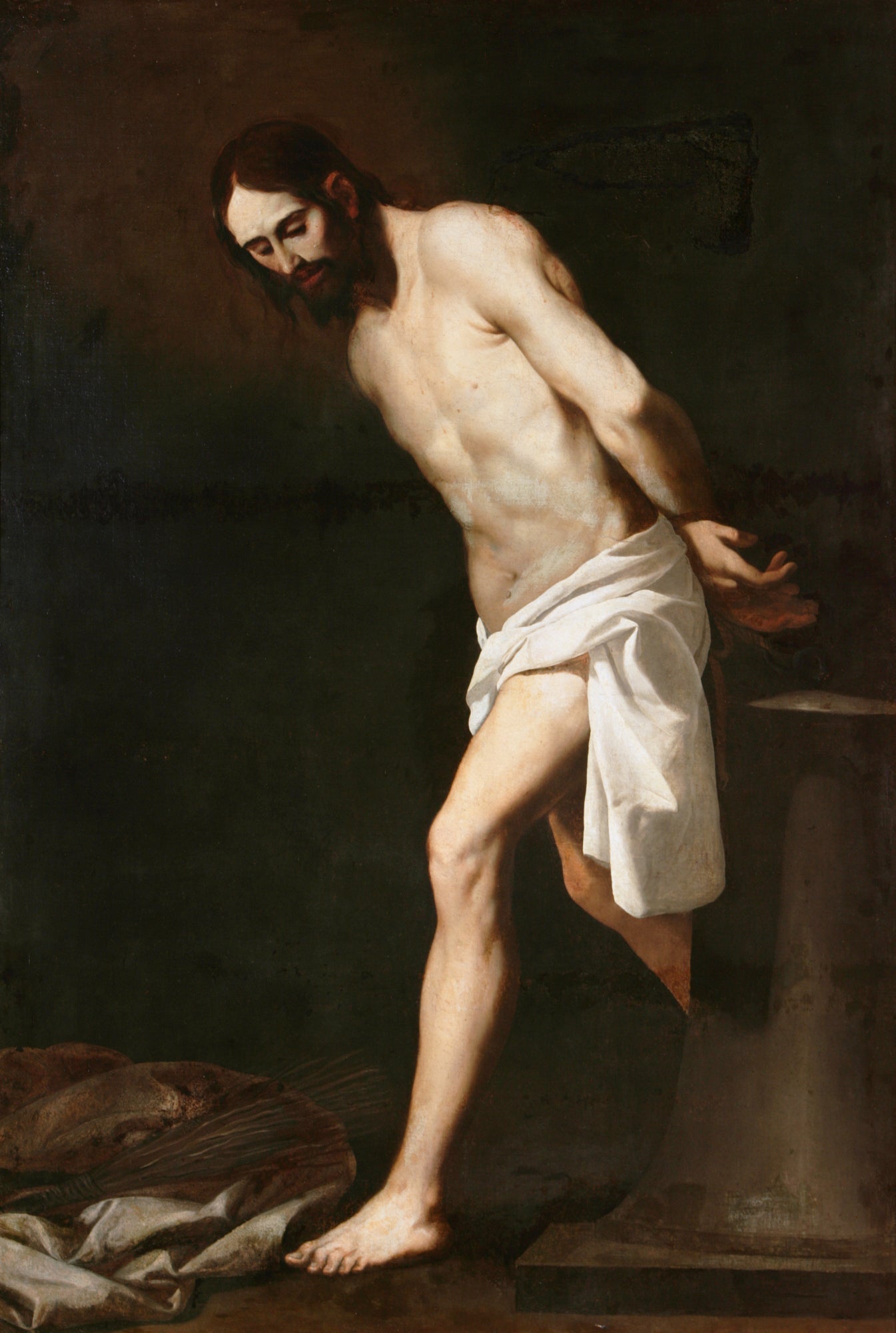 Le Christ à la colonne - Francisco de Zurbarán image 1 reproduction de peinture à l’huile